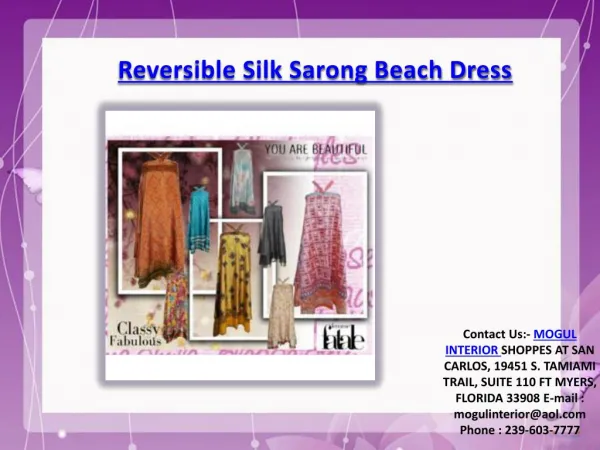 Womens Sarong Reversible Dress