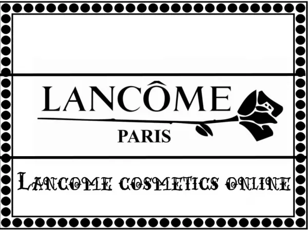 Lancome cosmetics online