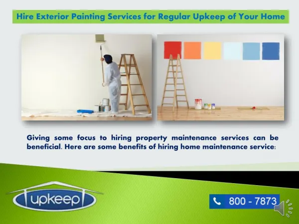 Upkeep Home Maintenance- Exterior Painting in Dubai