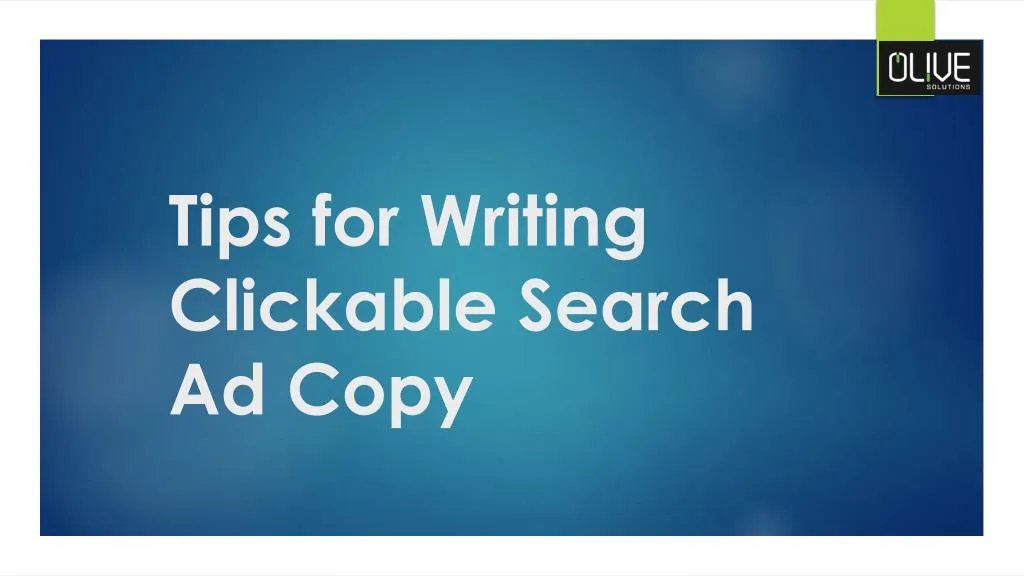 tips for writing clickable search ad copy