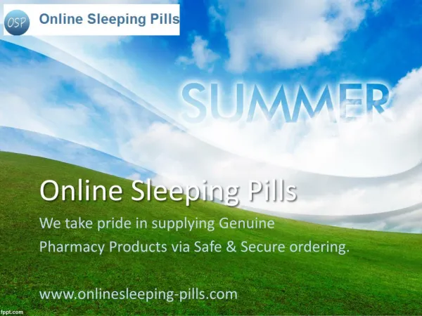 The most common treatment of the sleeping disorders