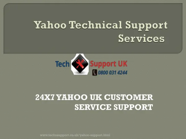 Yahoo support contact number UK