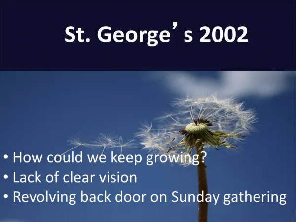 St George's Deal - Mission-Shaped Communities - parts 5 to 9