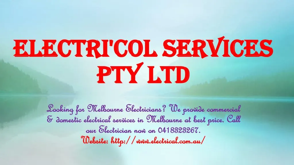 electri col services pty ltd