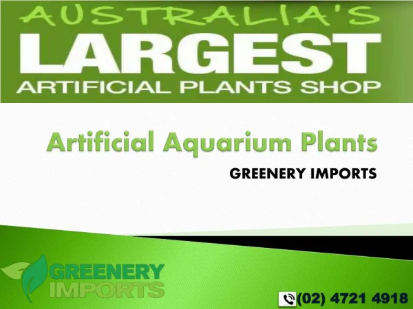 Artificial Aquarium Plants