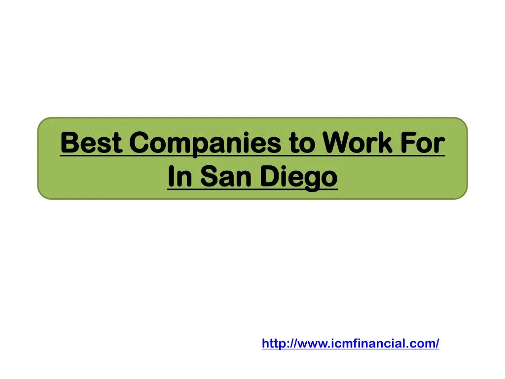 best companies to work for in san diego