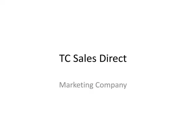 TC Sales Direct UK