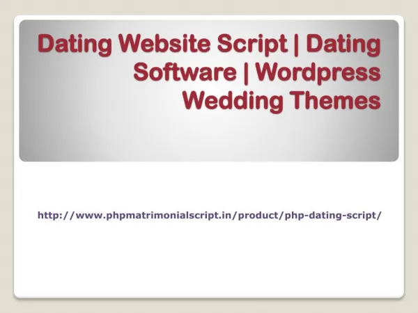 Dating Website Script|Dating Software|Wordpress Wedding Themes