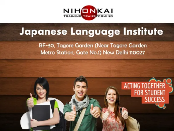 Japanese Language Institute For Sure Success