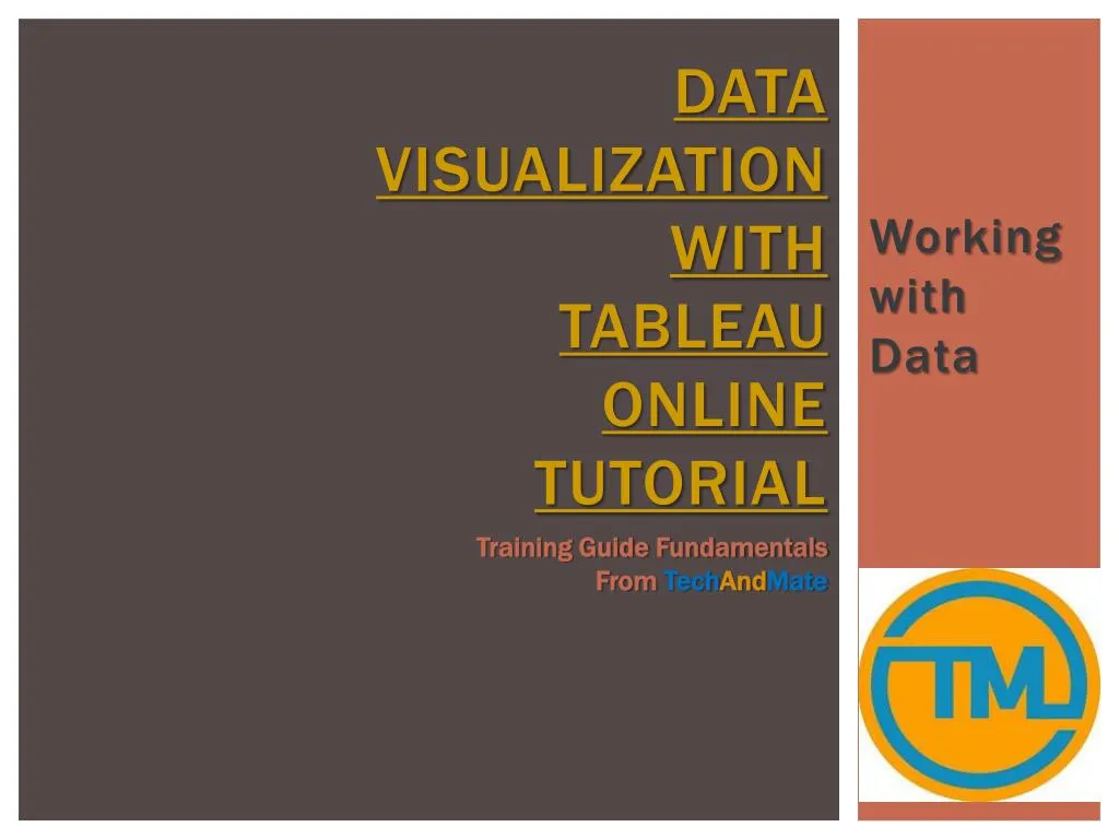 data visualization with tableau online tutorial
