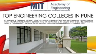 Computer Engineering Colleges in Pune - slide 1