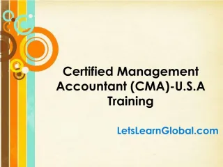 CMA USA Online Training in Hyderabad, CMA USA Online Training Classes, CMA USA Online Training Institutes Hyderabad, CMA