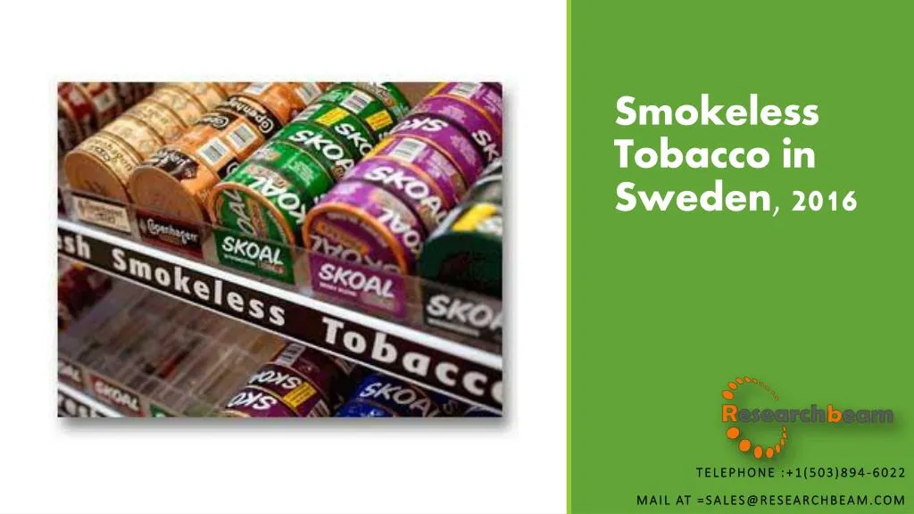 smokeless tobacco in sweden 2016