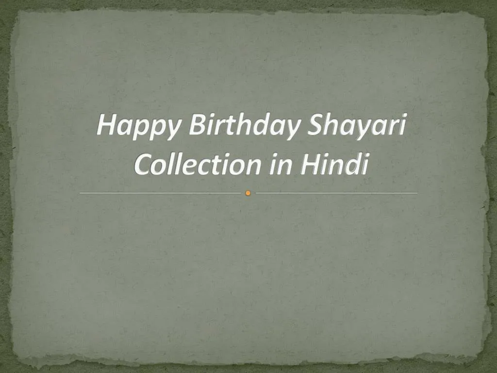 happy birthday shayari collection in hindi