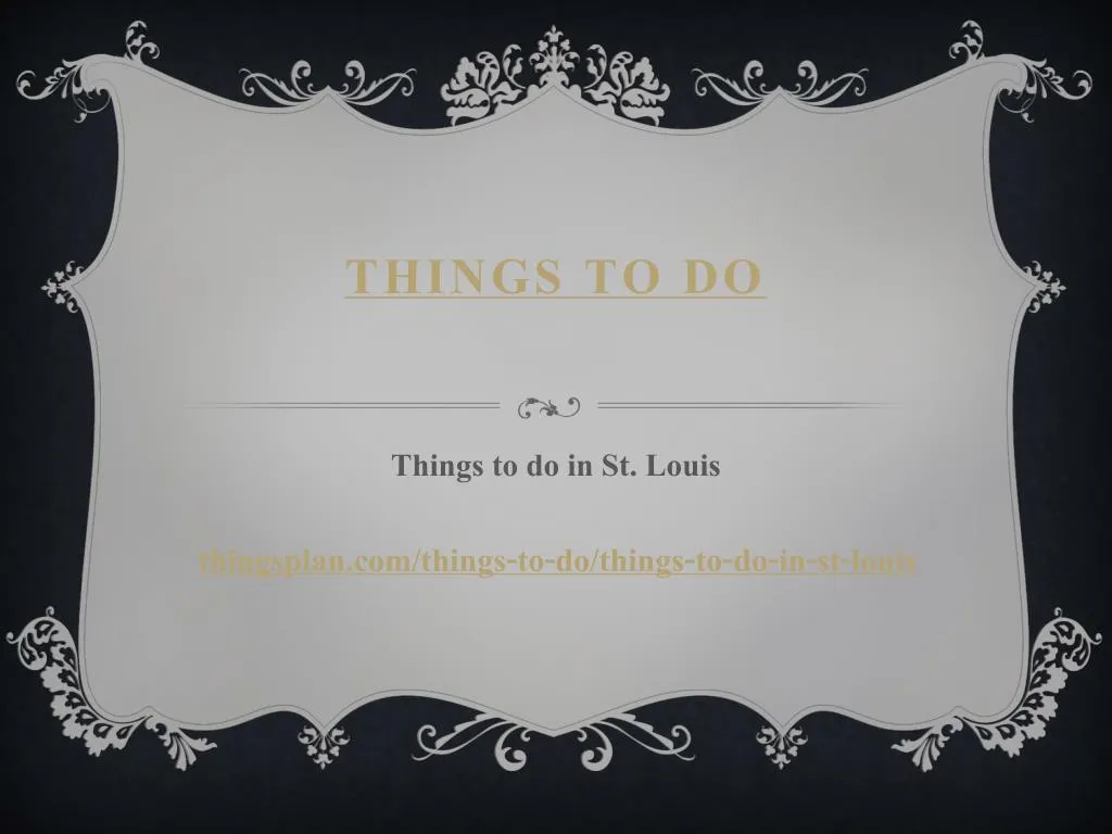 things to do