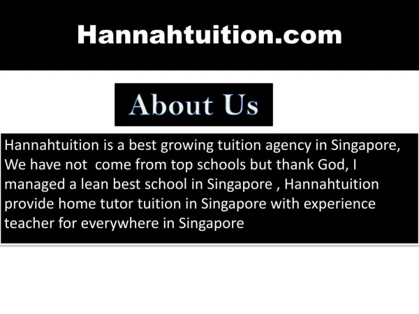 Find home tutor