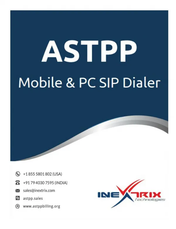 Astpp - Mobile & Pc Sip Dialer