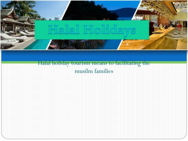 Muslim holiday packages 2016