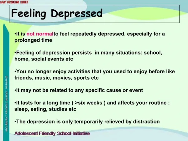 Feeling Depressed