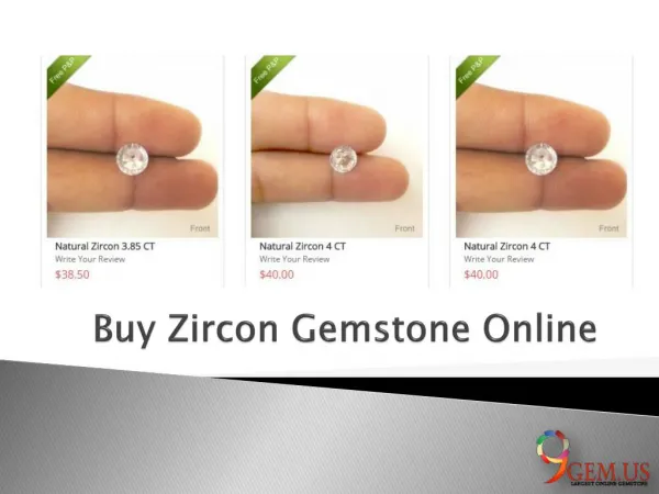 Buy Zircon Gemstone Online
