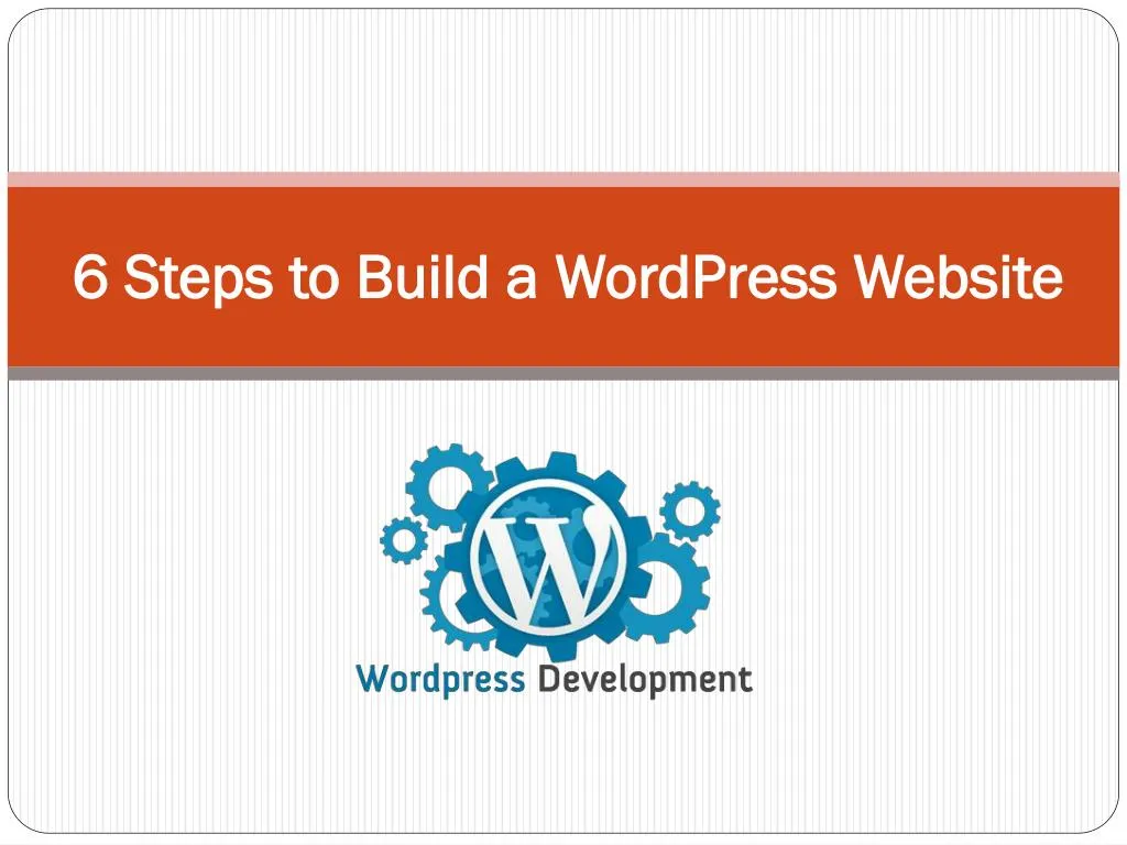 6 steps to build a wordpress website