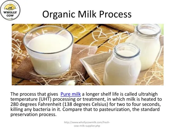 Organic Milk Process