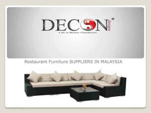 Restaurant Furniture Supplier