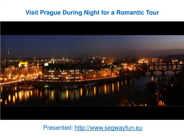 Prague City Tour with a New Ride Segway