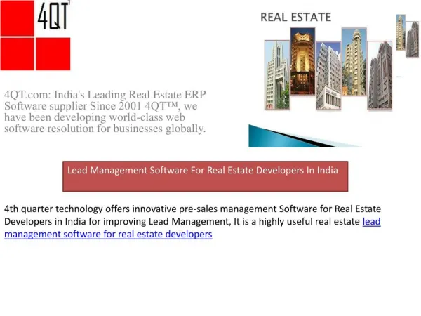 Lead Management Software For Real Estate Developers