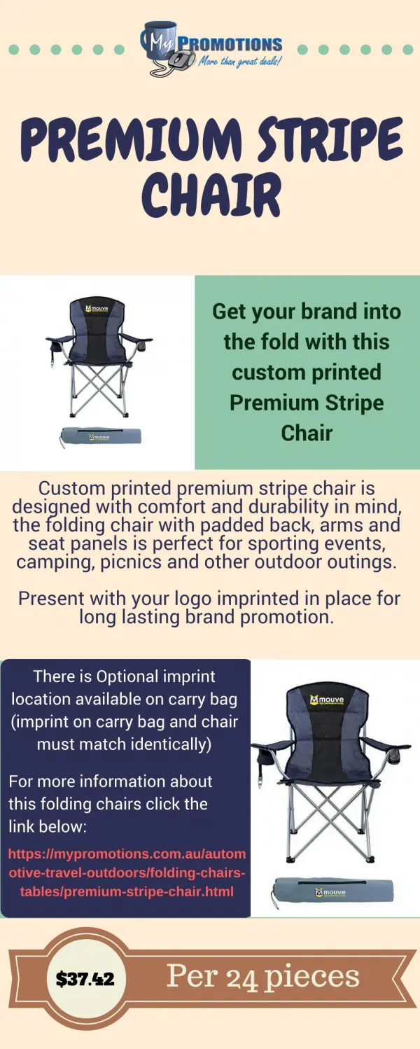 Get Promotional Folding Chairs at My Promotions Australia