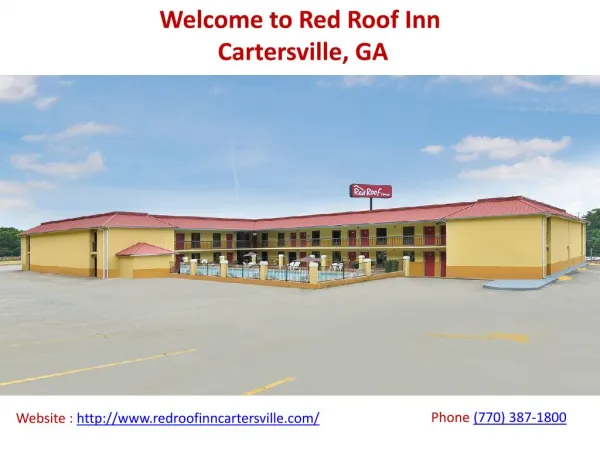 Red Roof Inn Pet Friendly Hotel in Cartersville GA