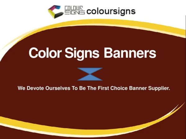 Vinyl Banners Printing - ColorSigns