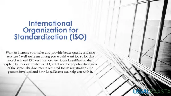 ISO Registration