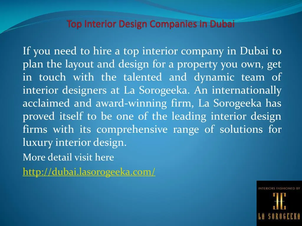 top interior design companies in dubai
