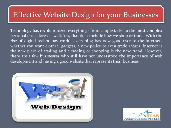 Effective Website Design for your Businesses