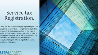 Service Tax Registration - slide 1