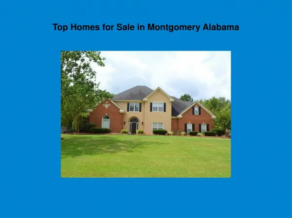 Beautiful New Homes Montgomery Alabama