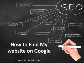 Find my website on Google - slide 1