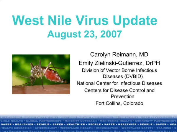 West Nile Virus Update August 23, 2007