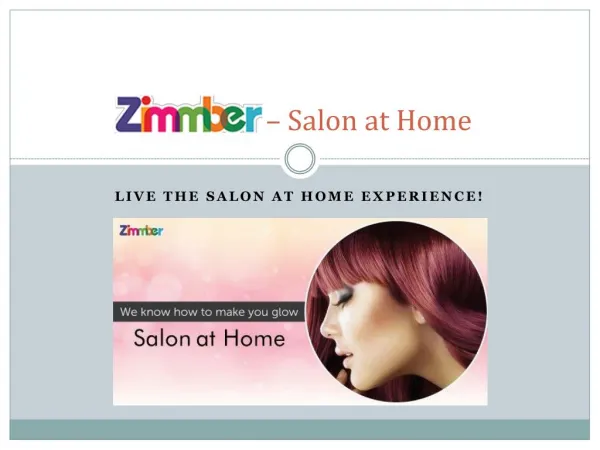 Beauty Services at Home - Zimmber