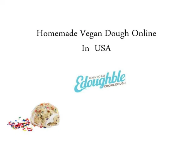 Homemade Vegan Dough OnlineIn USA