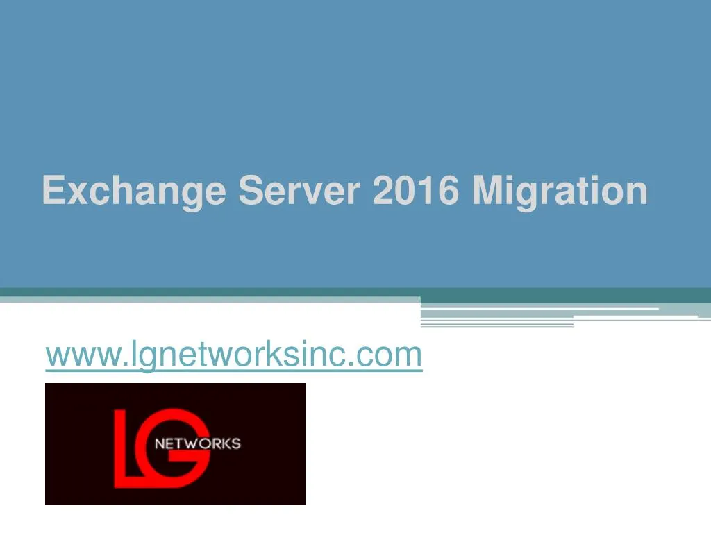 exchange server 2016 migration