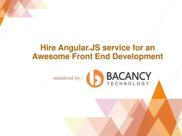 Hire Angular.js service for an Awesome Front End Development