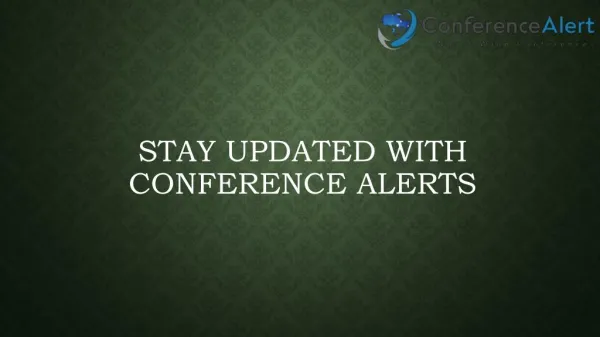Stay Updated with Conference Alerts