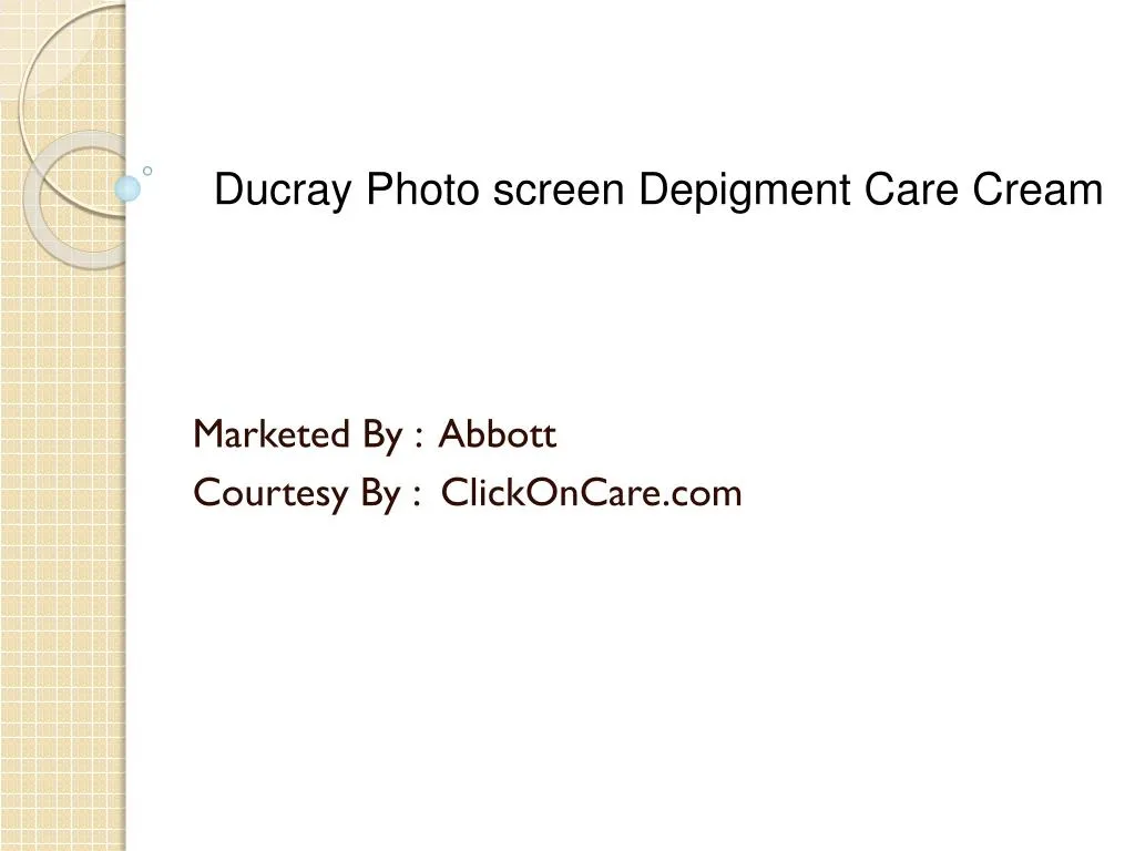 ducray photo screen depigment care cream