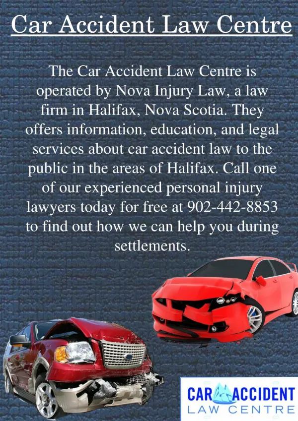 Personal Injury Settlements in Nova Scotia