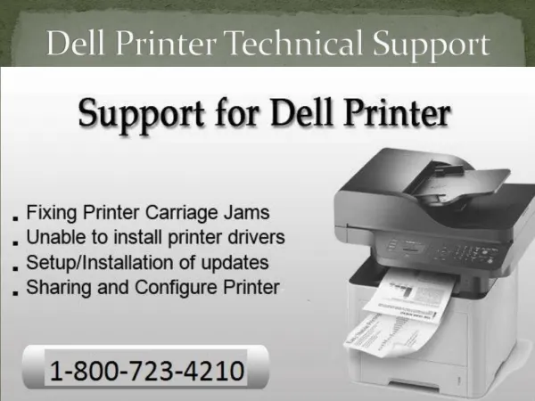 Dell printer technical support phone number 1 800-723-4210