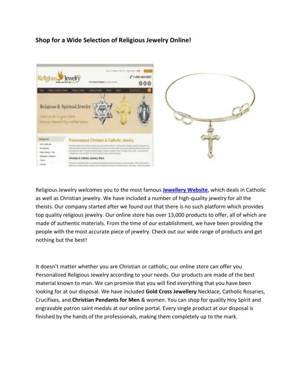 Crucifix Necklaces for Women