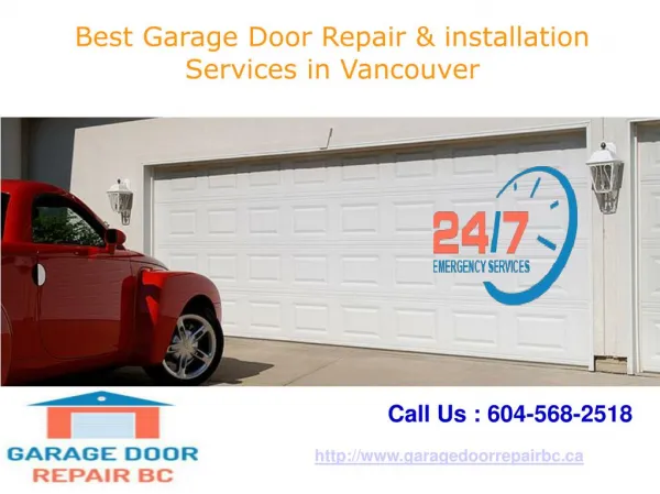 Best Garage Door Repair & installation Services in Vancouver