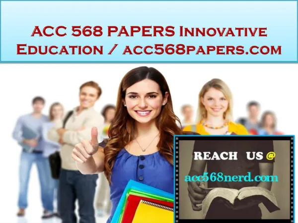 ACC 568 PAPERS Innovative Education / acc568papers.com